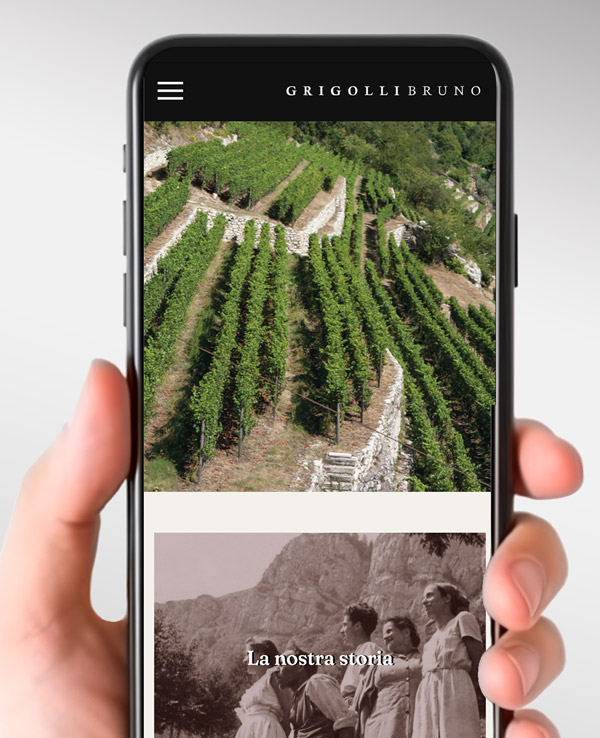 Creazione sito web responsive per Cantina Bruno Grigolli